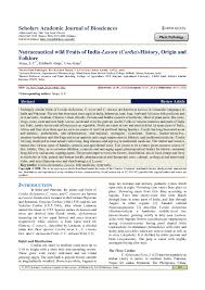 PDF) Nutraceautical wild Fruits of India-Lasora (Cordia)-History, Origin  and Folklore