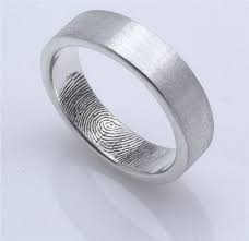 Bride S Fingerprint Inside Groom S Ring Fingerprint Wedding Bands Fingerprint Wedding Wedding Bands