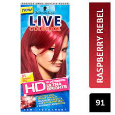Nn shades are extra pigment packed to eliminate the most resistant grays. Schwarzkopf Live Ultra Brights Semi Permanent Raspberry Rebel 091 Online Pound Store