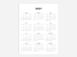 Download 2021 calendar printable with holidays, hd desktop wallpapers, yearly and monthly templates, 12 months, 6 months, half year, pdf, ms word, excel, floral and cute. 8 5x11 Printable Calendar 2021 Letter Calendar 2021 Year Etsy 2021 Calendar Yearly Planner Printable Calendar