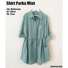 Blus kerja wanita cantik free belt b2755. Atasan Wanita Kerja Baju Kerja Wanita Atasan Wanita Muslimah Blouse Baju Shirt Parka Mint Shopee Indonesia