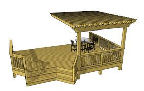 Free deck plans & diy deck designs | decks.com. Deck Plans With Pergolas Raymer Son Exteriors