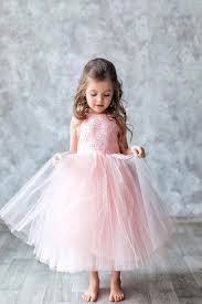 Blush Tulle Flower Girl Dress Baby Flower Girl Dress Etsy Flower Girl Dresses Tulle Flower Girl Dress Lace Flower Girl Dresses