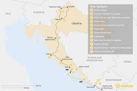 The outline map above is of croatia, a country occupying an area of 56,594 km 2 (21,851 sq mi) in europe. Classic Croatia Zagreb Split Brac Dubrovnik 12 Days Kimkim
