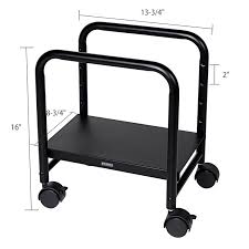 Our rolling computer stands are great for the workplace & lecture halls. Eureka Black Height Adjustable Sturdy Metal Cpu Stand And Mobile Pc Holder With Wheels Under Desk For Computer Desk Table Buy Height Adjustable Cpu Stand Sturdy Metal Cpu Stand Mobile Pc Holder With