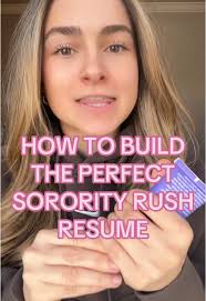 Sorority Recruitment Resume Tips for Success