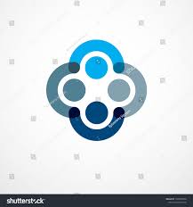 Teamwork And Friendship Concept Created With Simple Geometric Elements As A People Crew Vector Icon Or Logo Unity And Col Geometric People Geometric Teamwork