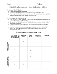 Phet plate tectonics simulation answer key created date: Phet Molecular Geometry And Vsepr Models