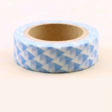 Washi Tape Triangulos Azules En 2020 Washi Tapas Unas Azules