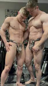 Hot young hunks with armoured cocks