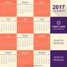 2017 Calendar Vector Calendar Vector Calendar 2017 Calendar