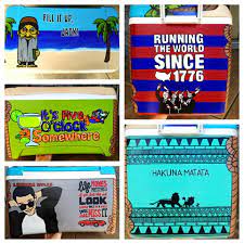 Hakuna Matata Cooler Painting Ice Chest Cooler Frat Coolers