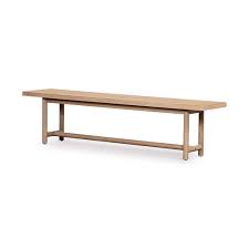 48 inches wide x 16.14 inches deep x 18.5 inches high. Modern Oak Dining Bench