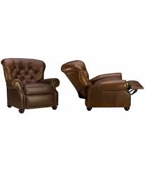Jackson Recliner Deep Button Tufted Leather Chair Tufted Leather Chair Chair Leather Recliner