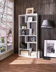 mileta ii bookshelf in white acme furniture 92356 cube bookcase acme furniture bookcase decor