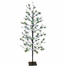 5ft Pre Lit Artificial Christmas Tree With Twinkling Warm White Led Lights Christmas Central