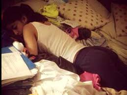 Navya Naveli is a sleeping beauty