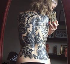 Indian Native American Girl Swaytattooer Stole Katie Thirks Photo All Done Thanks Traditional Tattoo Traditional Back Tattoo Traditional Tattoo Art
