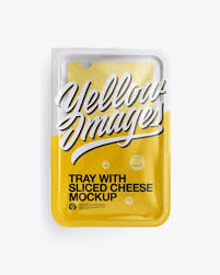 Tray With Sliced Cheese Mockup Top View In Tray Platter Mockups On Yellow Images Object Mockups Mockup Psd Mockup Mockup Free Psd