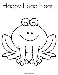 Show your kids a fun way to learn the abcs with alphabet printables they can color. Happy Leap Year Coloring Page Twisty Noodle