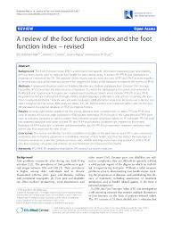 Comparative validity sequential scoring system organ failure www.omicsonline.org. Pdf A Review Of The Foot Function Index And The Foot Function Index Revised Rodney Stuck Academia Edu