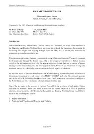 Webster defines education as the process of educating or teaching. Education And Training Position Paper December 2012 En Final