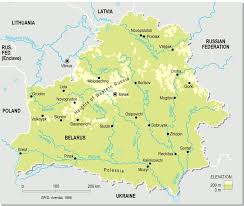 Entfernung ettelbrück brest auf der weltkarte. Belarus Topographic Map Mapsof Net