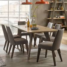 Furniturebox uk novara chrome metal round glass dining table and 4 modern lorenzo dining chairs (dining table only). Bentley Designs Cadell 6 Seater Dining Table 6 Chairs Seats 6 Costco Uk