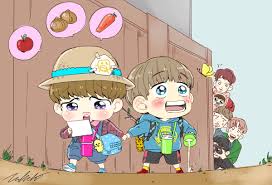 Check spelling or type a new query. Images Of Bts Fanart Chibi Vkook