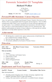 Current college student resume is designed for fresh graduate student who want to get a job soon. Forensic Scientist Cv Template Tips And Download Cv Plaza