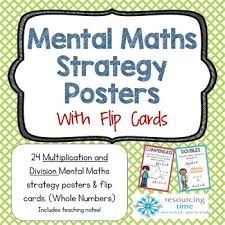 Mental Math Strategy Posters Flip Cards Multiply And Divide