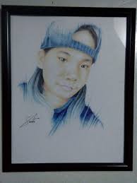 Ballpoint pen portrait