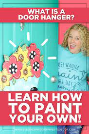 What Is A Door Hanger Learn How To Paint One With Our Diy Tips Southern Adoornments Decor Door Hangers Door Hangers Diy Painted Doors