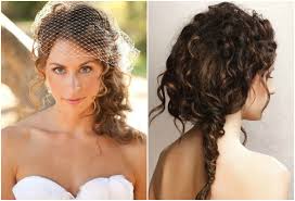 A long wavy hairstyle is quick to create because it falls into shape naturally. Untamed Tresses Naturally Curly Wedding Hairstyles