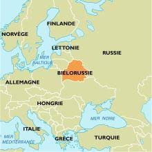 Planisphère : Biélorussie - Cartes - Encyclopædia Universalis