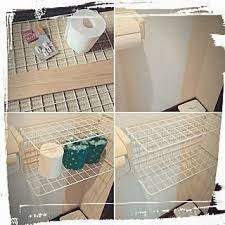 バス トイレ ワイヤーラックdiy diy 賃貸 ワイヤーネット などのインテリア実例 2017 07 03 15 18 29 roomclip ルームクリップ インテリア 収納 ラック diy 収納 アイデア