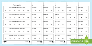 To properly understand the meaning of a number, we need to understand its place value. Differentiated Tens And Ones Place Value Ks1 Worksheets