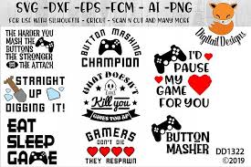 Video Gamer Geeky Svg Bundle Digitail Designs Crafters Svgs Gamer Video Gamer Svg