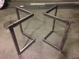 Chevron Metal Dining Table Base Legs Metal Dining Table Metal Base Dining Table Dining Table Bases