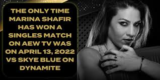 Tiesitkö tämän Marina Shafirista? : r/AEWFanHub