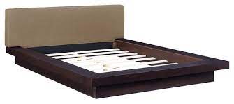 How big is a queen size bedroom? In Stock Modern Contemporary Urban Queen Size Platform Bed Frame Brown Fabric Wood Contemporary Platform Beds By House Bound Houzz