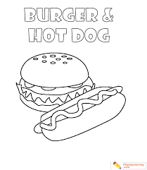 Alphabet practice couldn't be more delicious, or could it! Burger Coloring Page 08 Free Burger Coloring Page