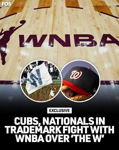 The Cubs and Nationals are opposing the WNBA's trademark application for “The W,” claiming its marks are similar to the iconic “W” logos associated with the two Major League Baseball franchises.⁠ ⁠