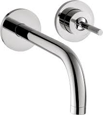 axor uno washbasin faucets: chrome, art