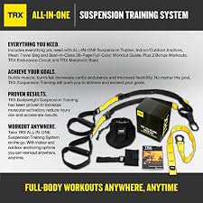 Trx All In One Suspension Training System Full Body Workouts For Your Home Gym Travel And Outdoors Includes Indoor Outdoor Anchors Workout