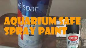 Aquarium Safe Spray Paint Youtube