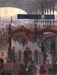 Liverpool Street Station By Marjorie Sherlock 1917 London Painting Train Art Art