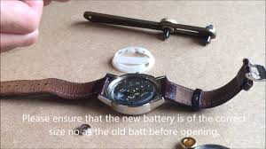 how to replace a fossil watch battery