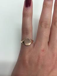 14kt Rose Gold Ladies Signet Ring Signet Rings Women Signet Ring Jewelry