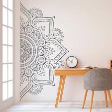 Modern Bedroom Yoga Wall Art Mandala Wall Art Wall Decor Stickers